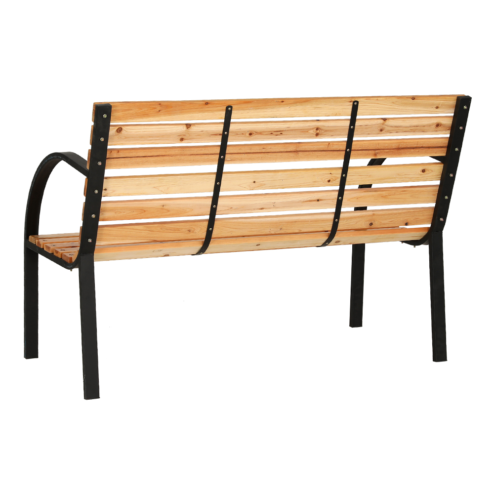 Gardeon Wooden Garden Bench 120cm 2-Seater view 3