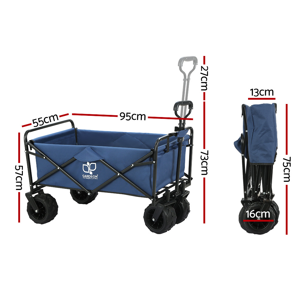 Gardeon 120kg Folding Garden Cart Trolley for Camping view 2