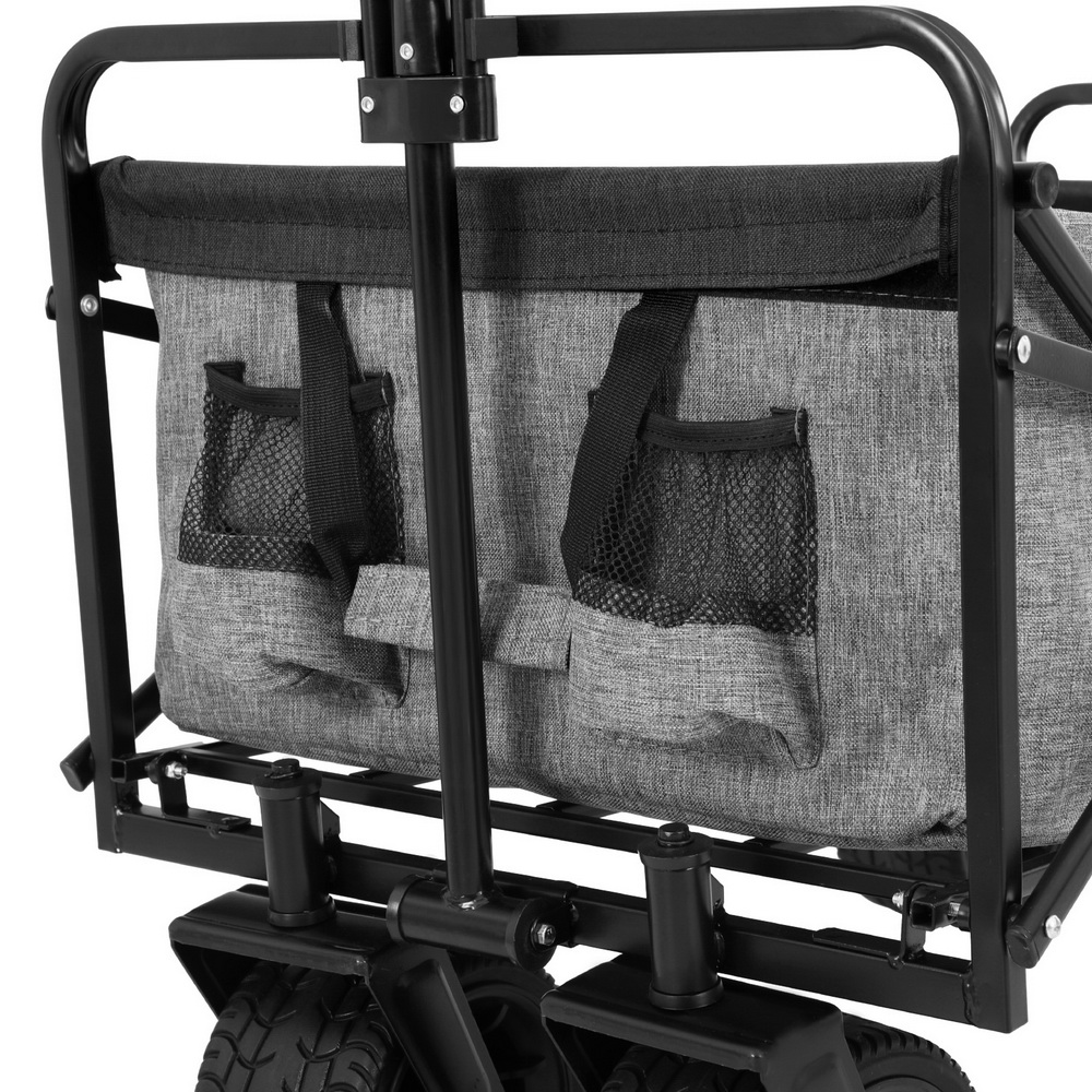 Gardeon 120kg Garden Cart with Cargo Net Grey view 5