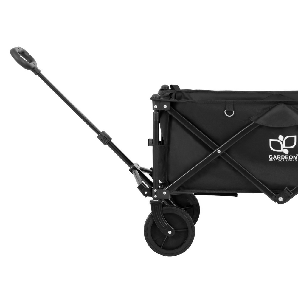 Gardeon 120kg Garden Cart with Rear Opening Black view 4