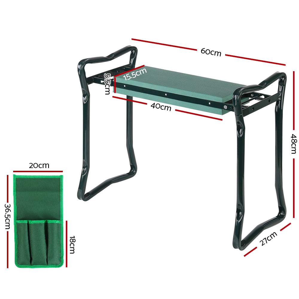 Gardeon 3-in-1 Foldable Garden Kneeler Stool view 2