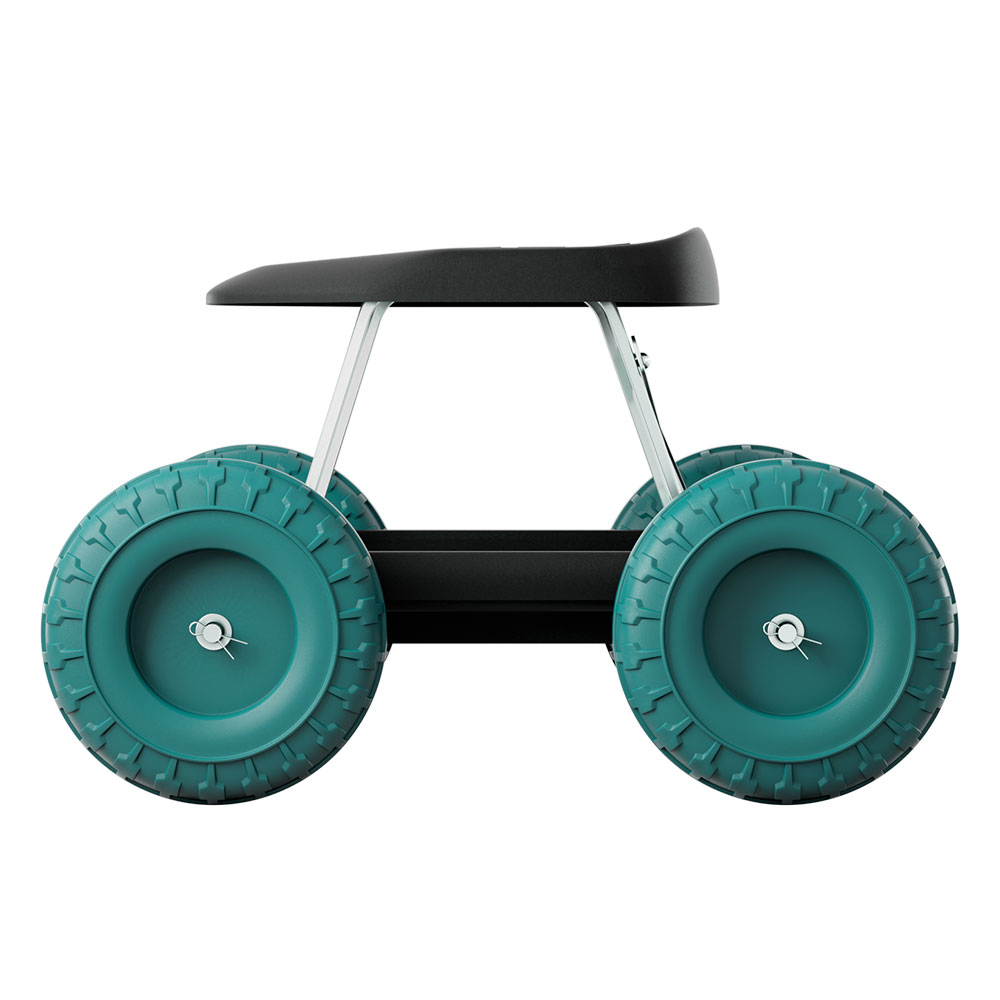 Gardeon Rolling Stool Garden Seat with Wheels view 3