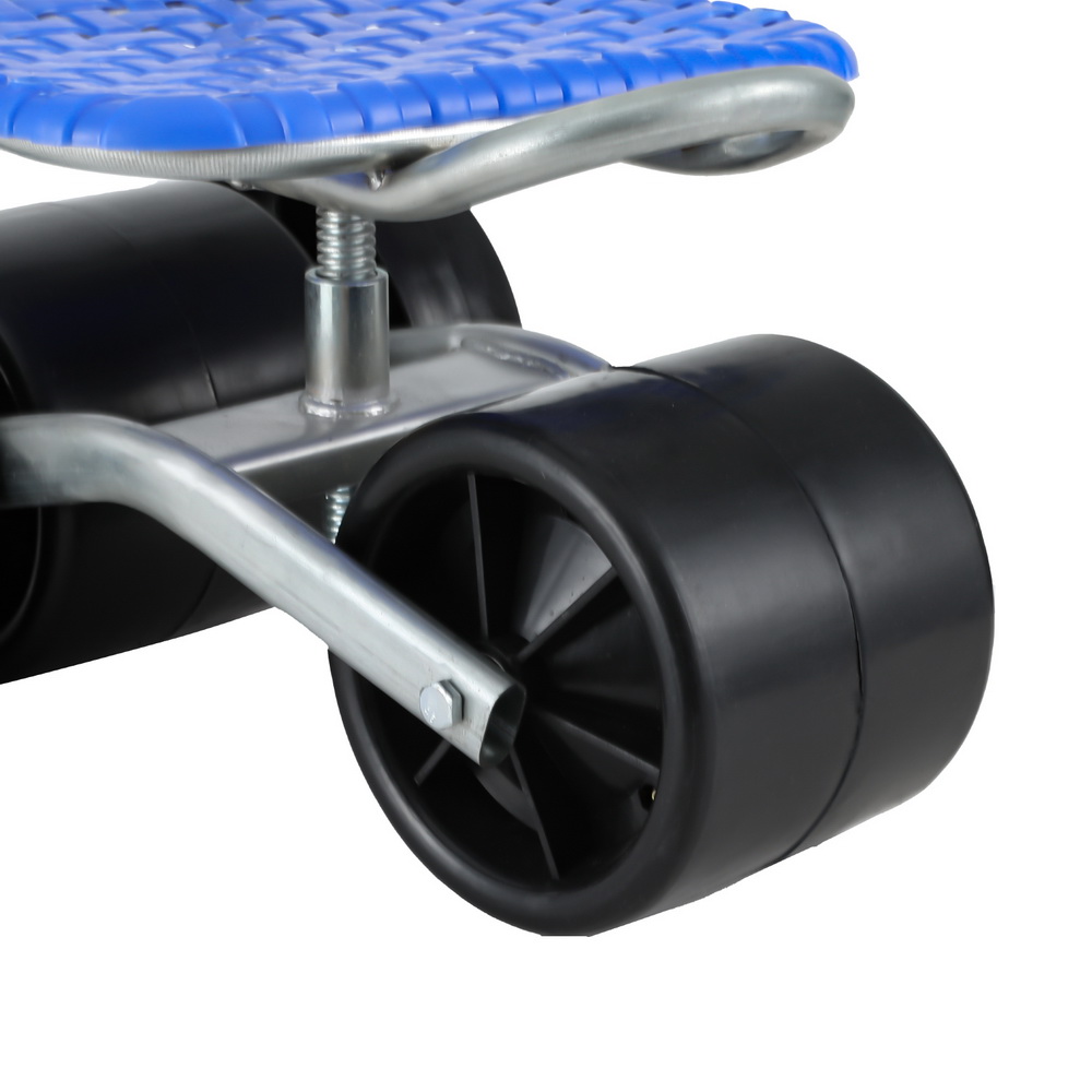 Gardeon Blue Foldable Garden Stool Seat with Wheels view 5