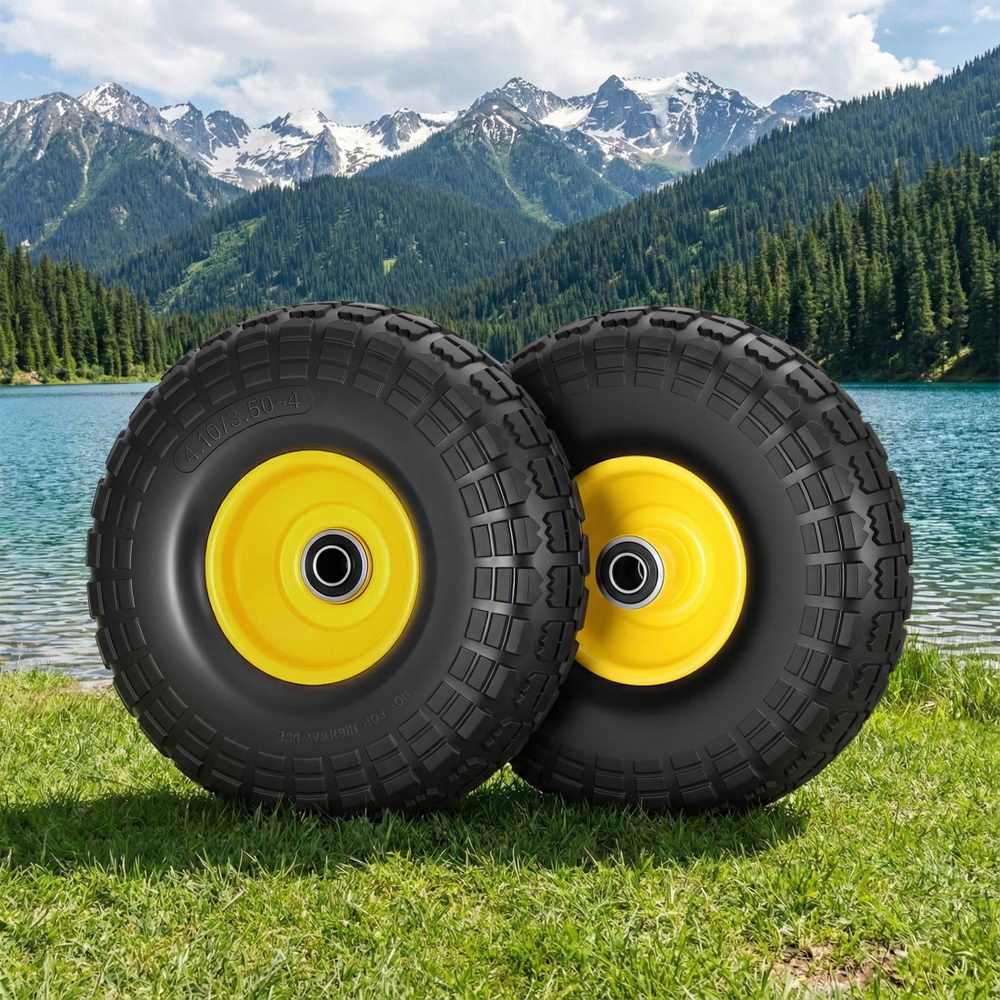 Gardeon 26cm Solid Rubber Tires 2 Pack
