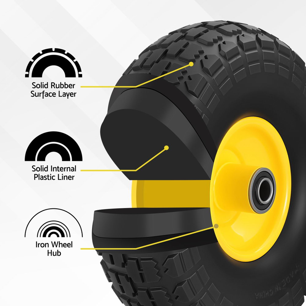 Gardeon 26cm Solid Rubber Tires 2 Pack view 3