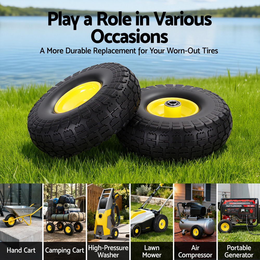 Gardeon 26cm Solid Rubber Tires 2 Pack view 4