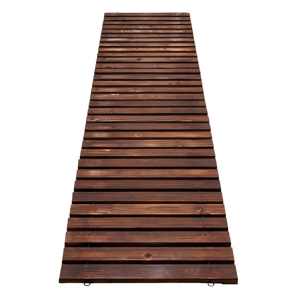 Gardeon 8FT Cedar Garden Walkway Roll Out Outdoor view 2