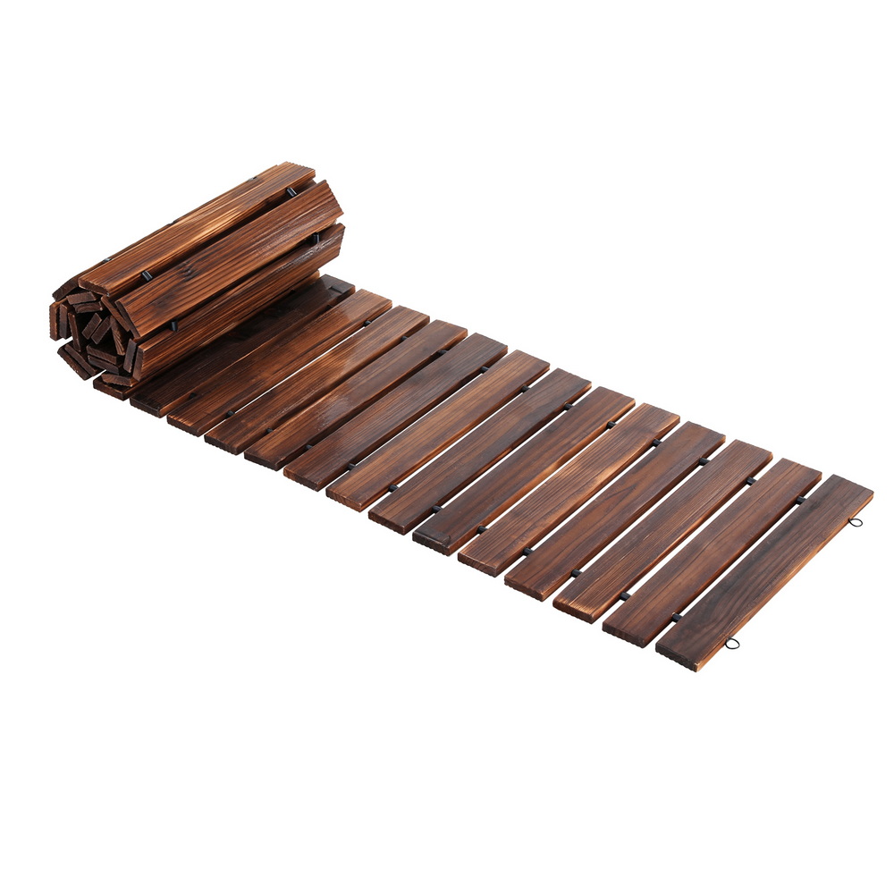 Gardeon 8FT Cedar Garden Walkway Roll Out Outdoor view 4