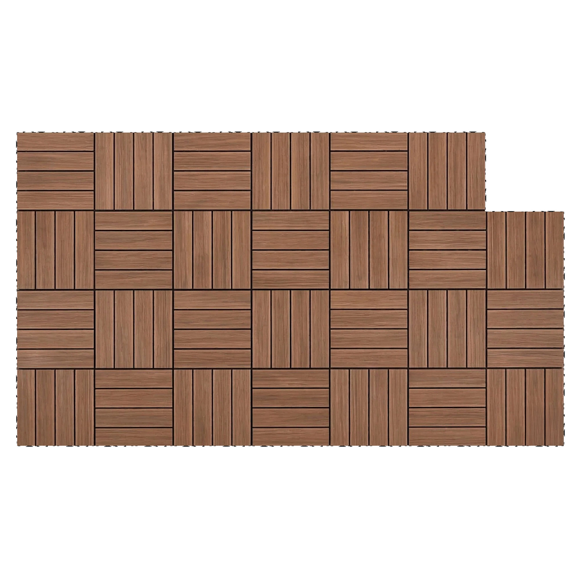 Gardeon Wood Deck Tiles 30x30cm Interlocking view 3