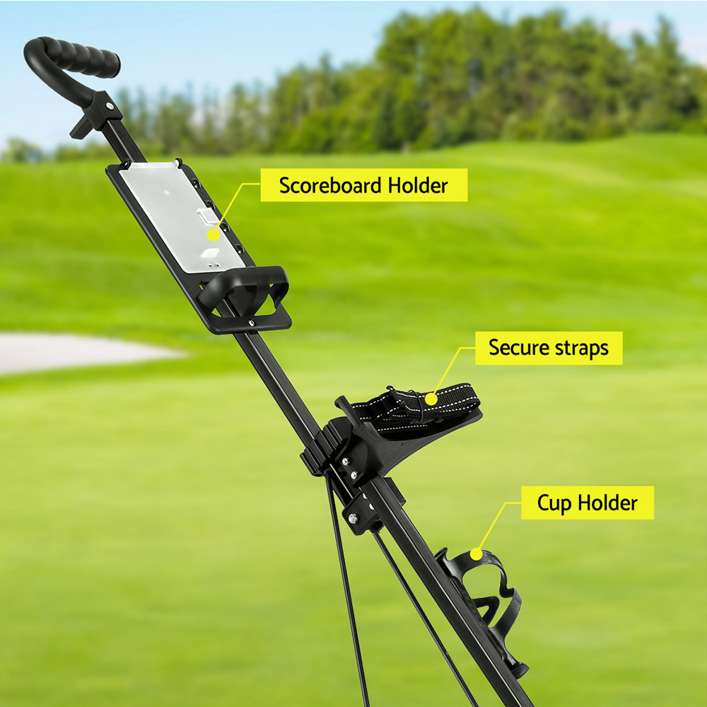 Everfit Golf Buggy Folding Trolley Cart, 2 to 4 Wheels view 5
