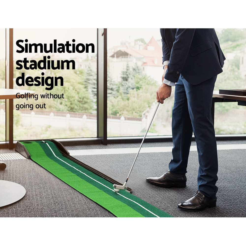 Everfit 3M Golf Putting Mat with Auto Return Putter view 5