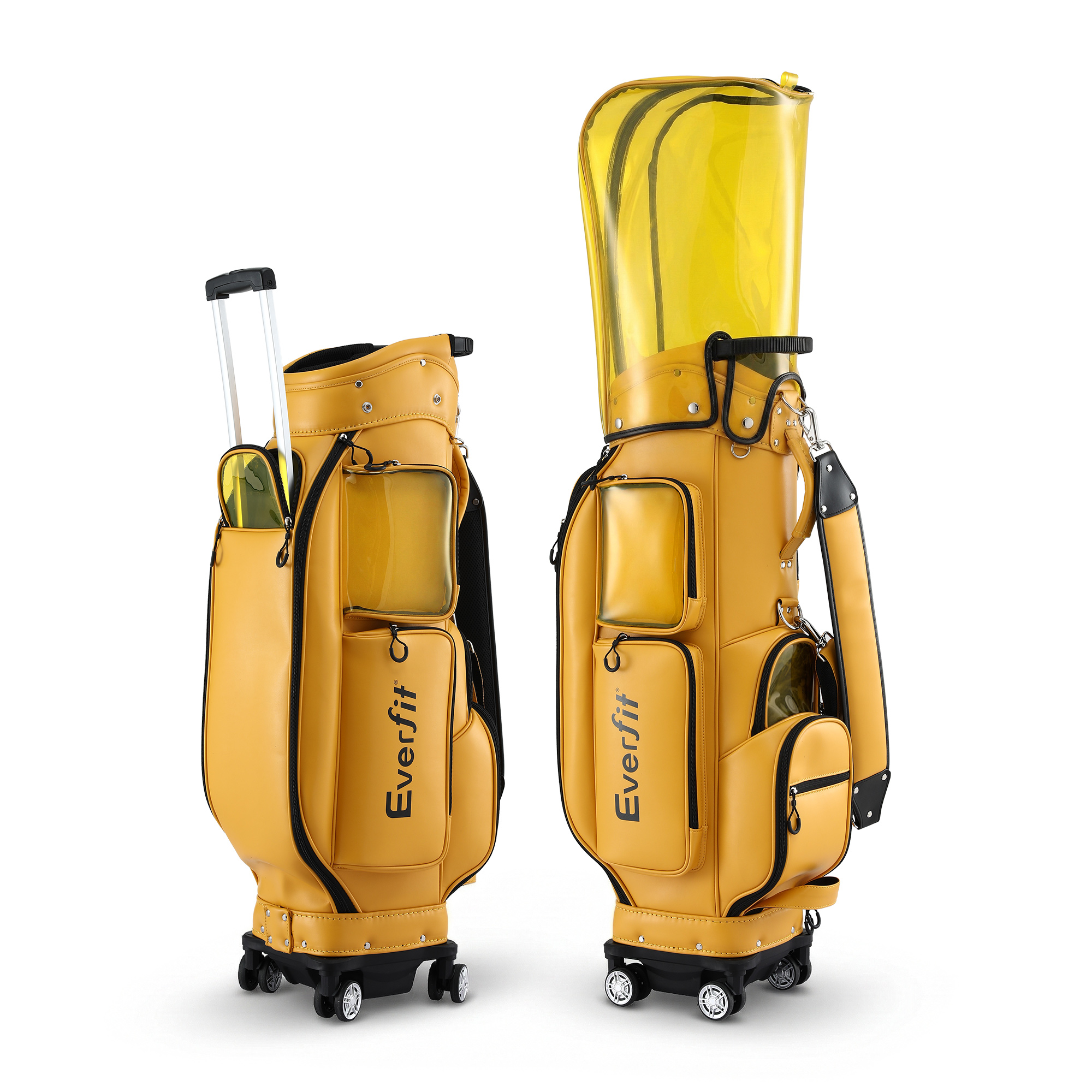 Everfit Rolling Golf Cart Bag with Cooler Pocket