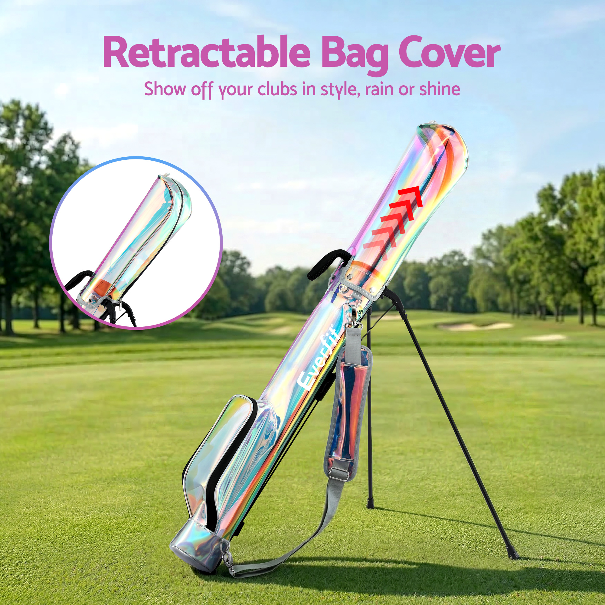 Everfit Lightweight Golf Stand Bag Sunday Pitch and Putt view 4