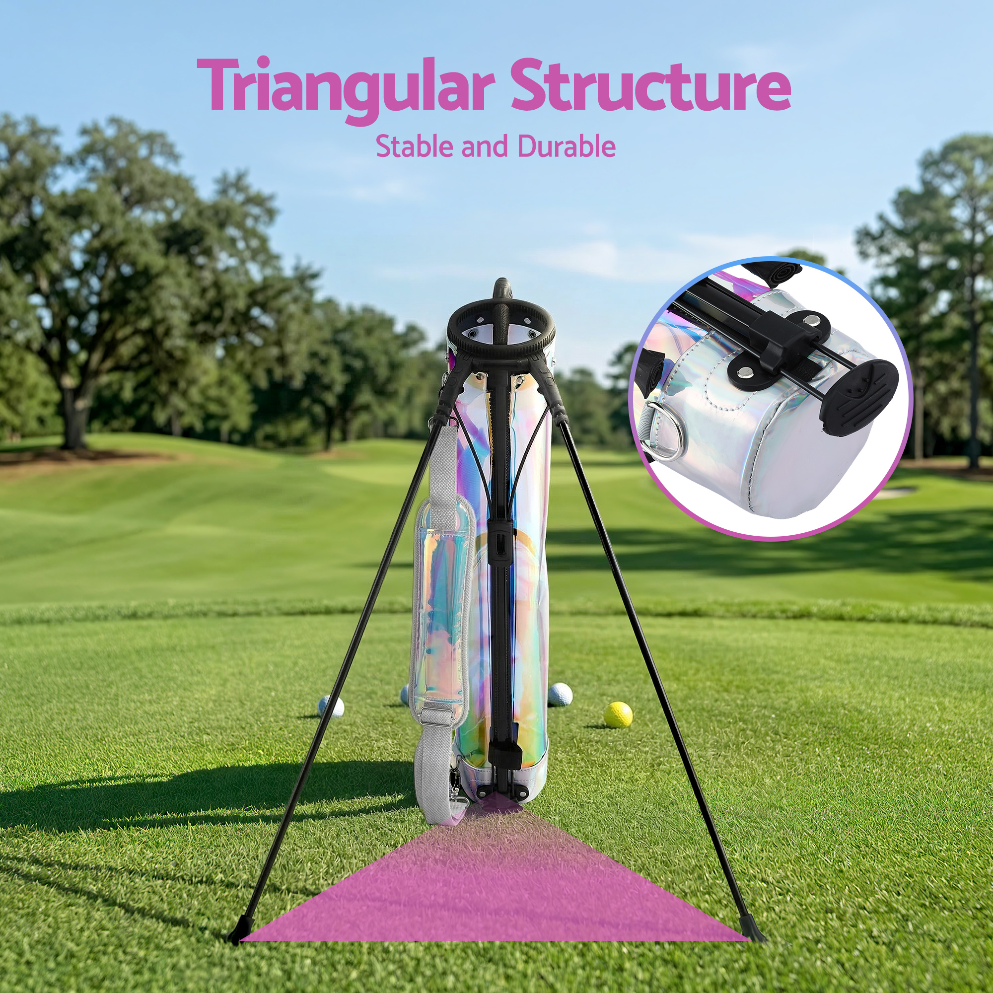 Everfit Lightweight Golf Stand Bag Sunday Pitch and Putt view 5