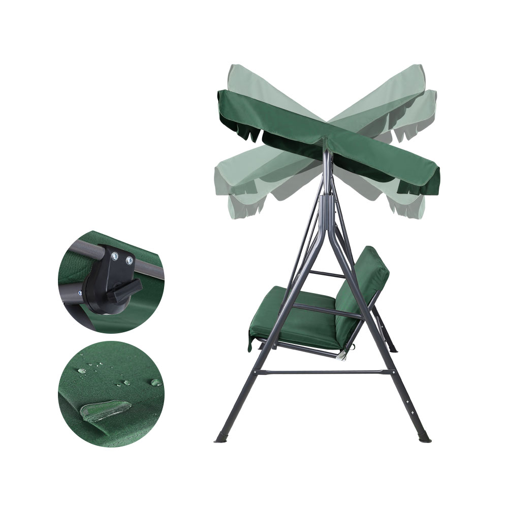 Gardeon Canopy 3 Seater Swing Chair Cushioned view 3