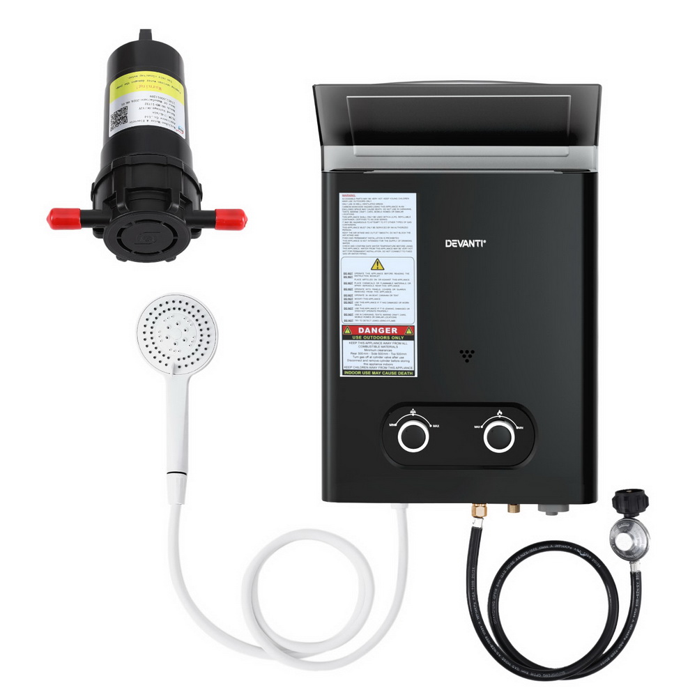 Devanti Portable Gas Water Heater with Pump view 3