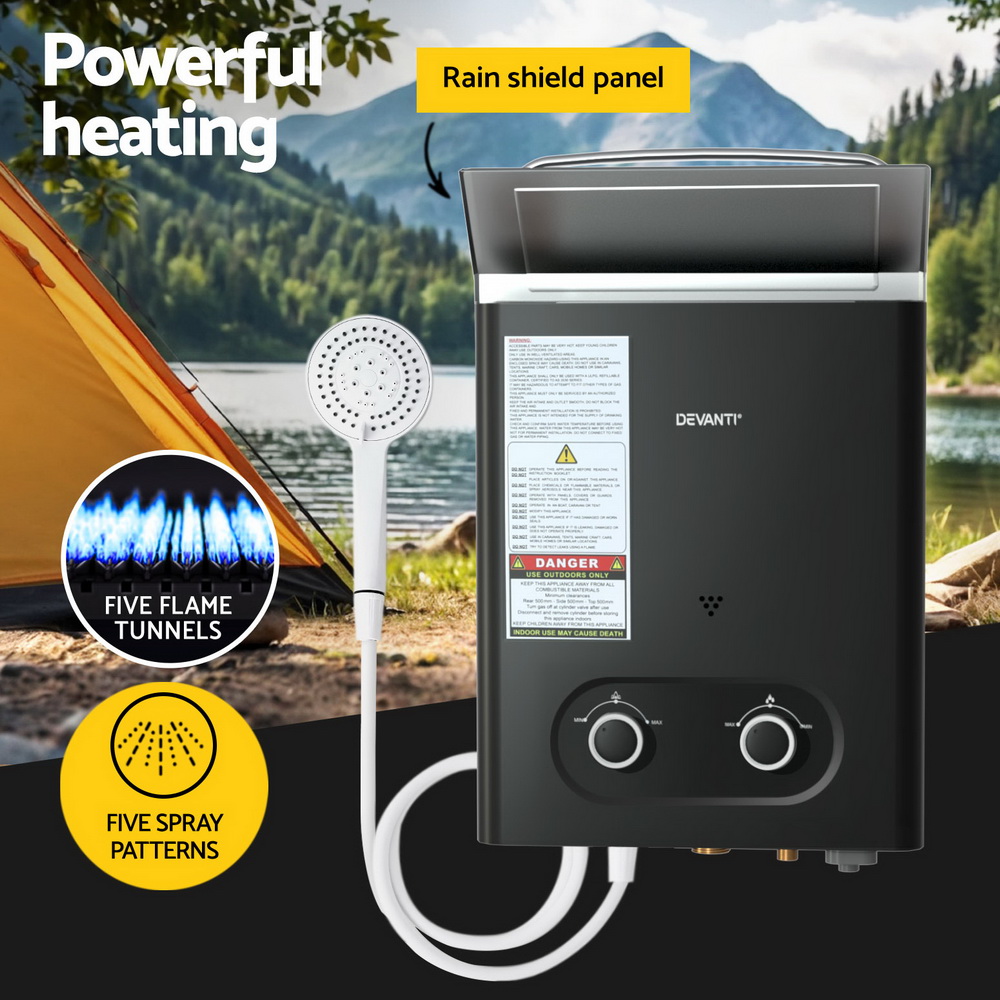 Devanti Portable Gas Water Heater with Pump view 4