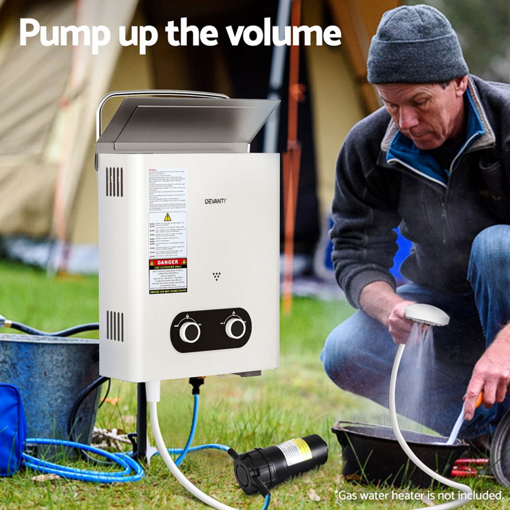 Devanti 12V Water Pump 4L/Min Pressure Shower view 4