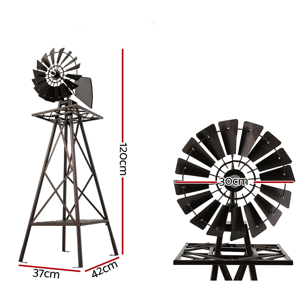 Gardeon 120cm Metal Garden Windmill Ornament view 2