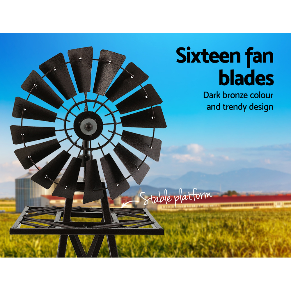 Gardeon 120cm Metal Garden Windmill Ornament view 5