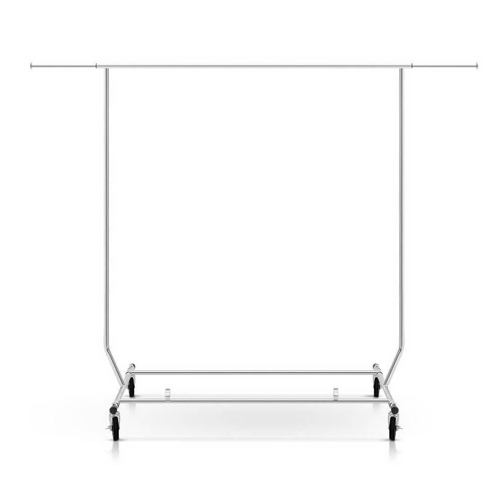 Artiss Adjustable Chrome Clothes Rack, Single Rail view 3