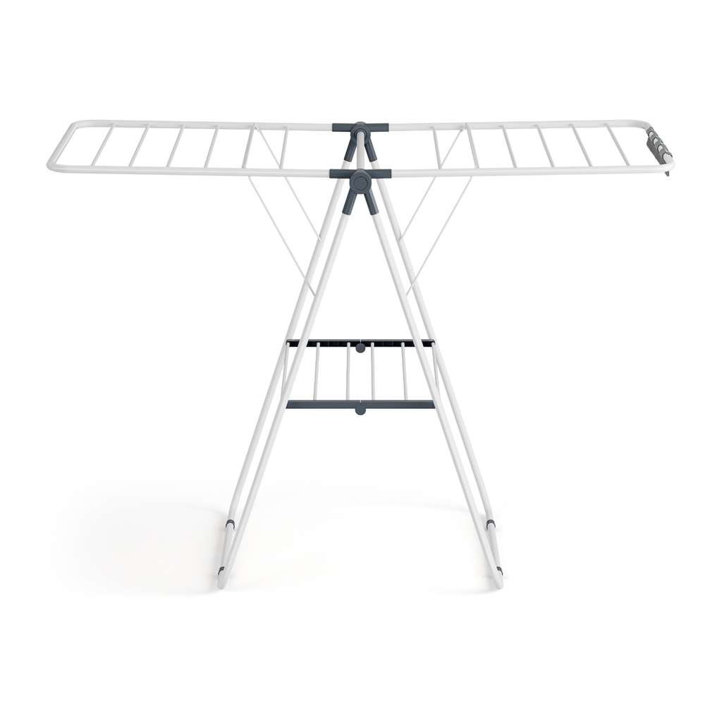 Artiss 2 Tier Foldable Clothes Rack 139cm White view 3