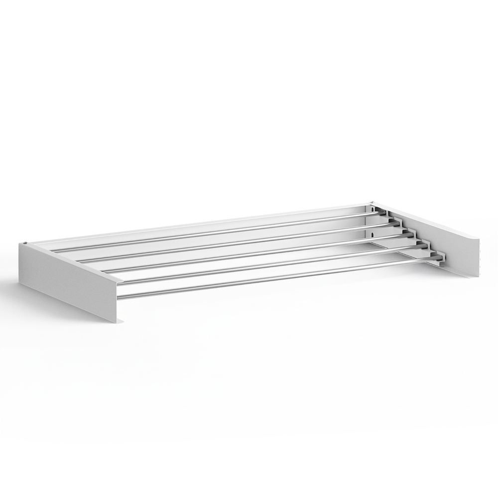 Artiss Wall Mounted Foldable Clothes Rack White