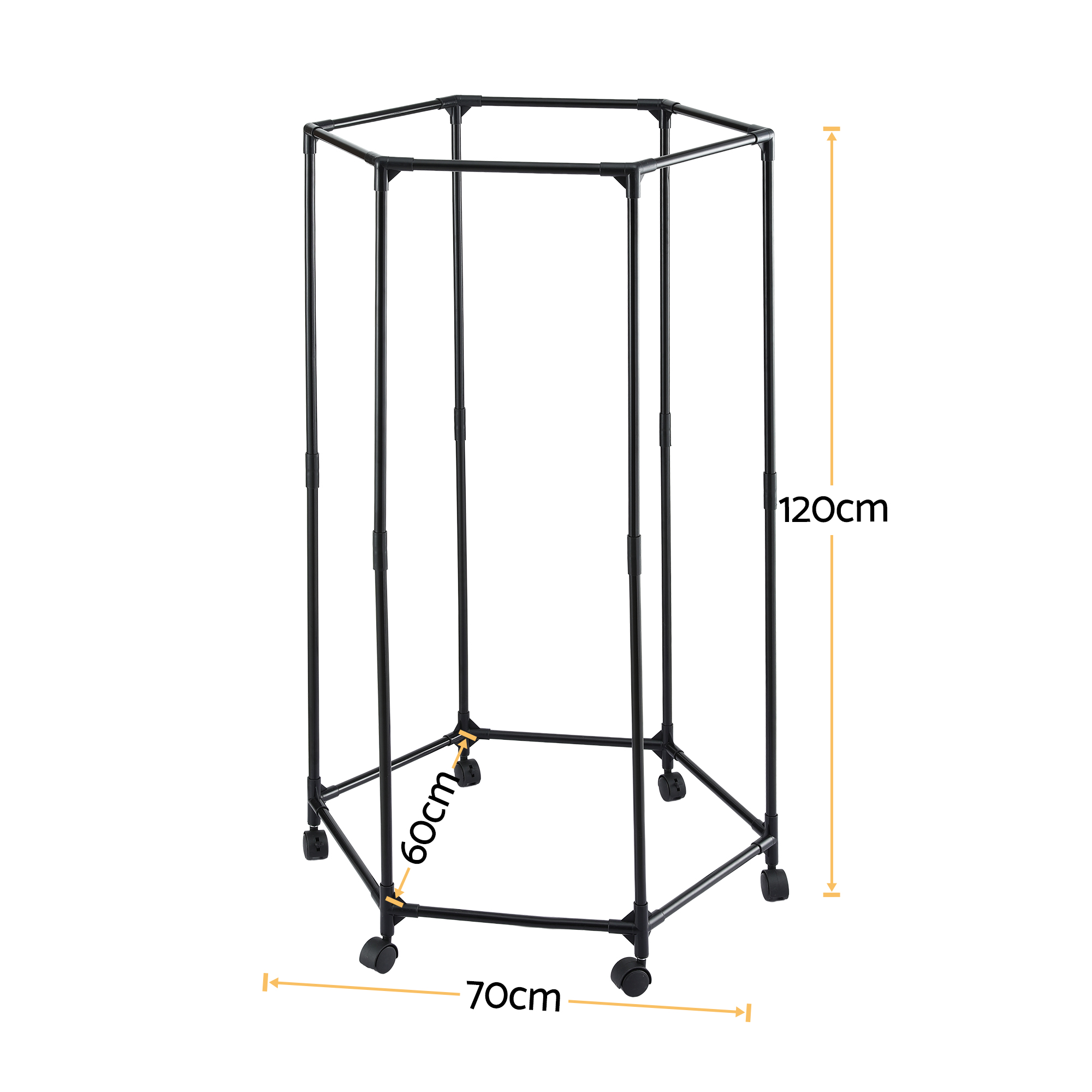 Artiss Clothes Rack Coat Stand 6 Rods on Wheels view 2
