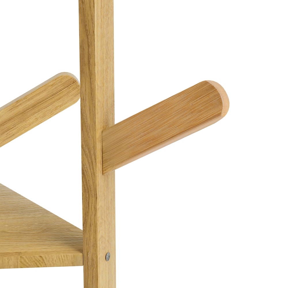 Artiss Bamboo Clothes Rack with 9 Hooks, 3-Tier view 5