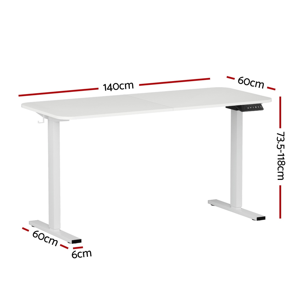 Artiss Electric Standing Desk 140cm Motorised in 2 Colours view 2