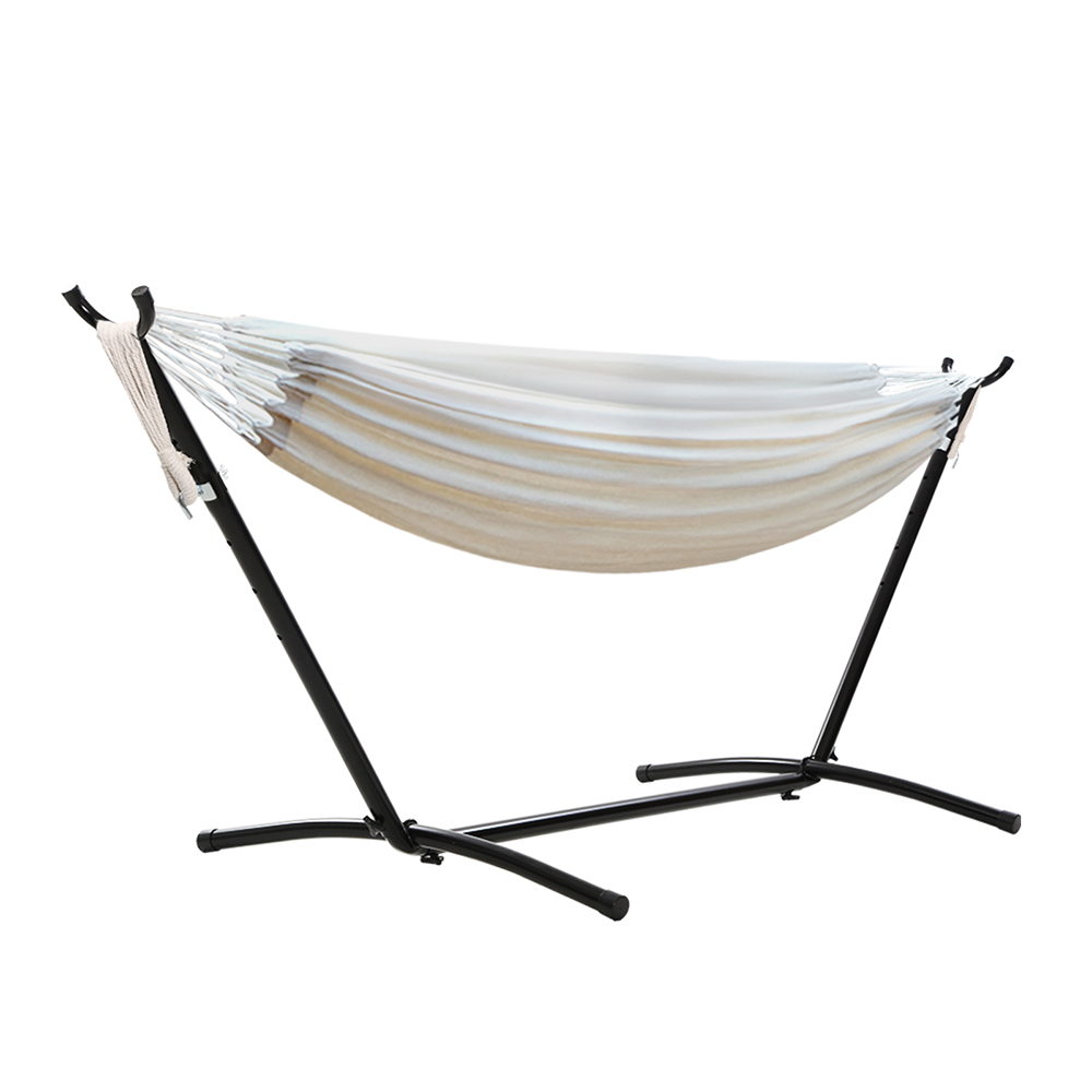 Gardeon Single Cotton Hammock Bed Chair with Stand