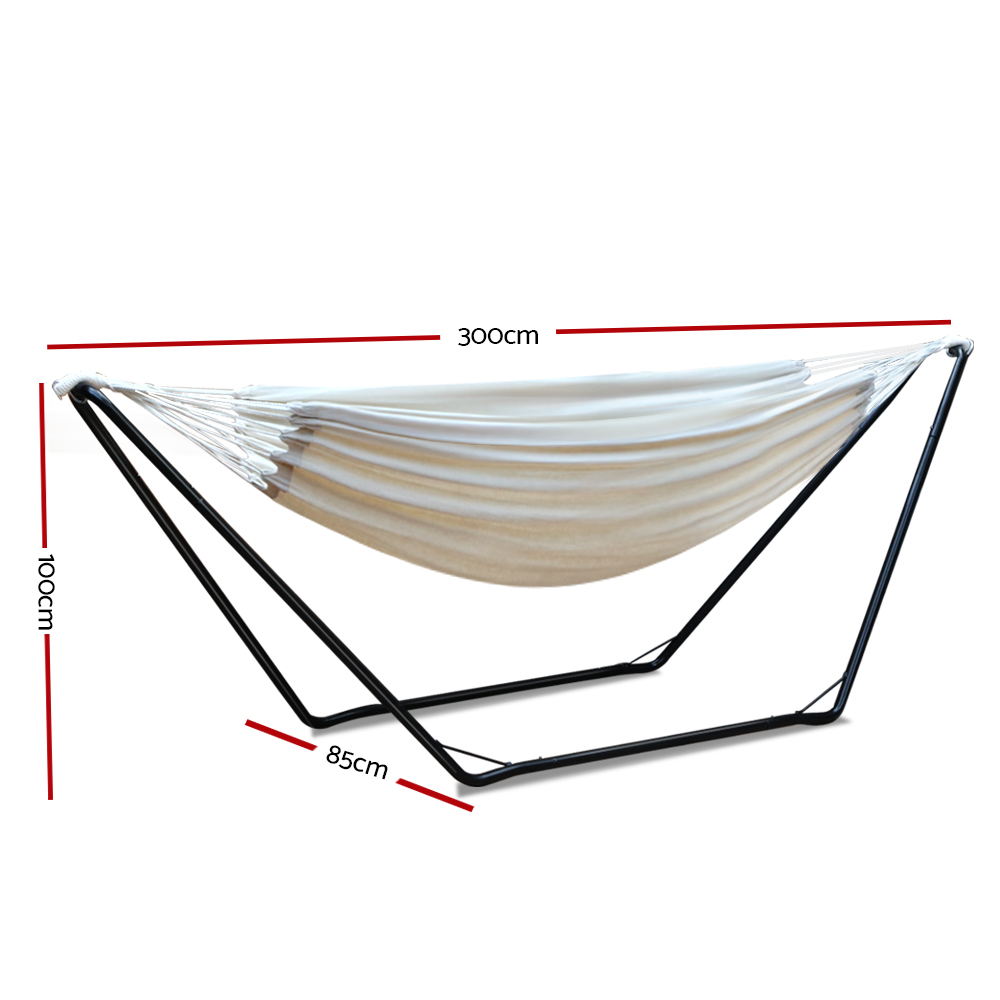 Gardeon Waterproof Hammock Bed with Steel Stand view 2