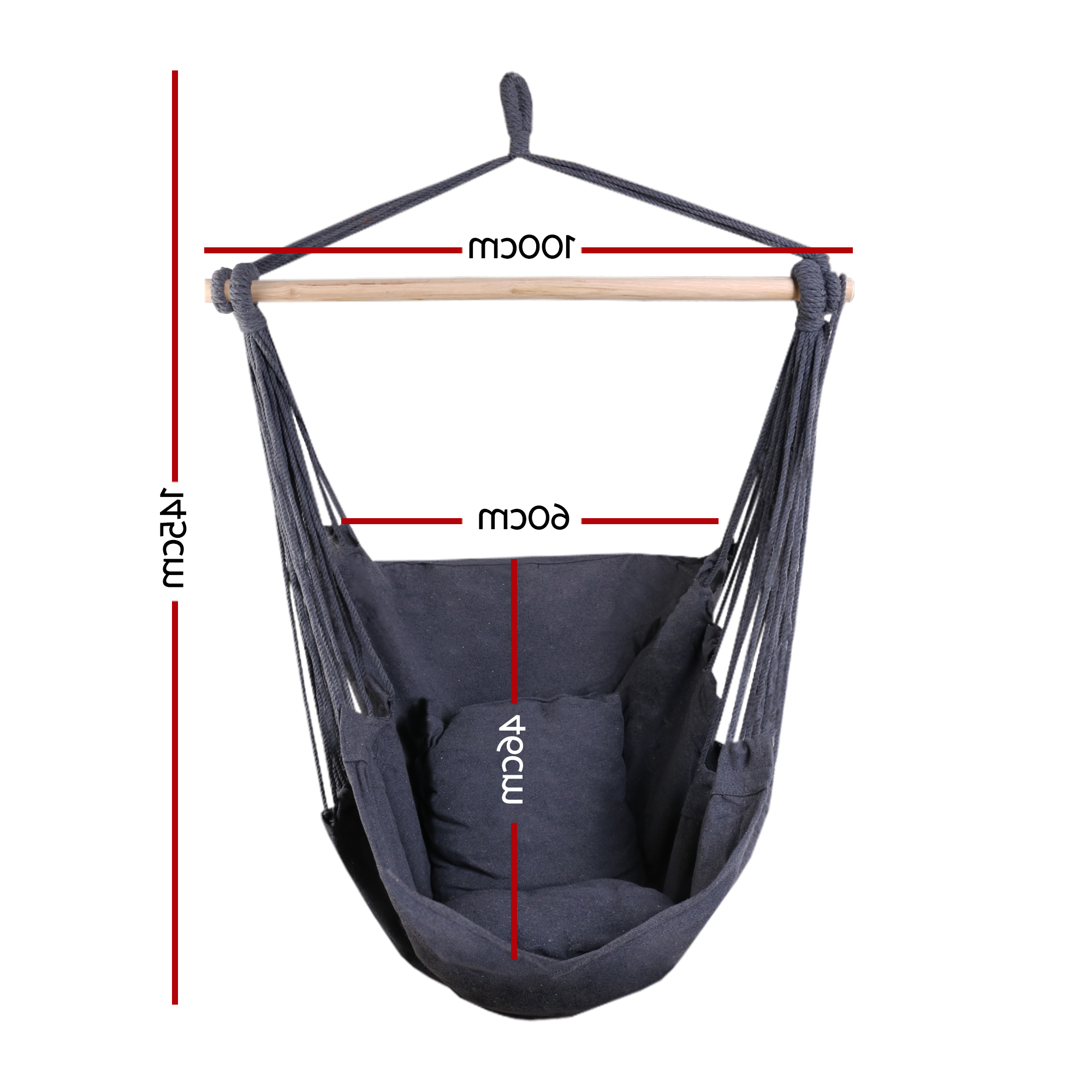 Gardeon Multi-Colour Hammock Chair with Cushion Pillow view 2