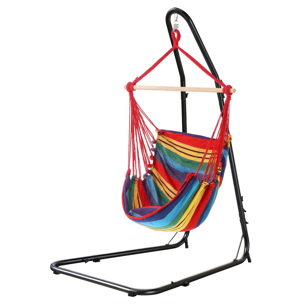 Gardeon Multi-Style Hammock Chair with Steel Stand view 3