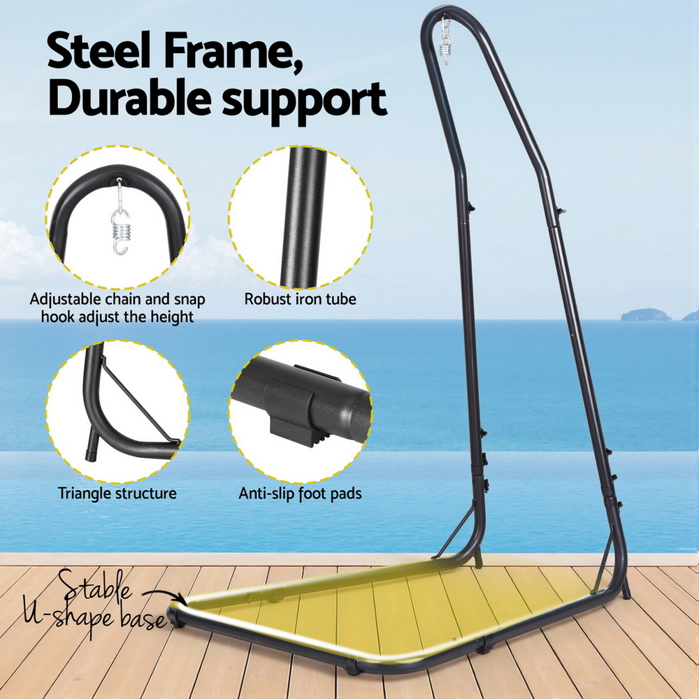 Gardeon Multi-Style Hammock Chair with Steel Stand view 5