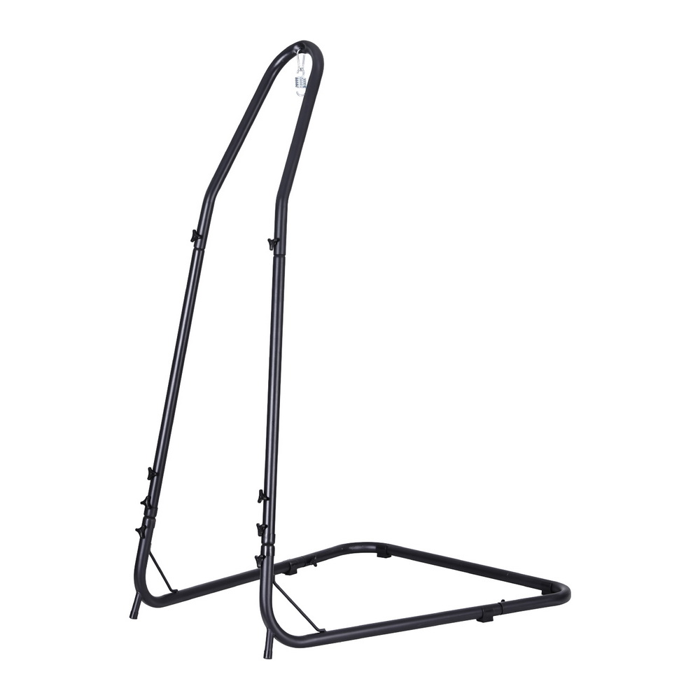 Gardeon Black 2.4m A-Frame Hammock Chair Stand view 3