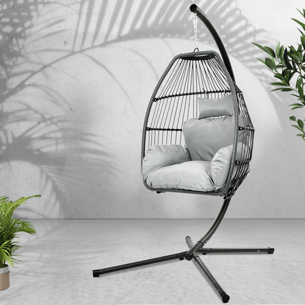 Gardeon Hand-Woven Wicker Egg Swing Chair