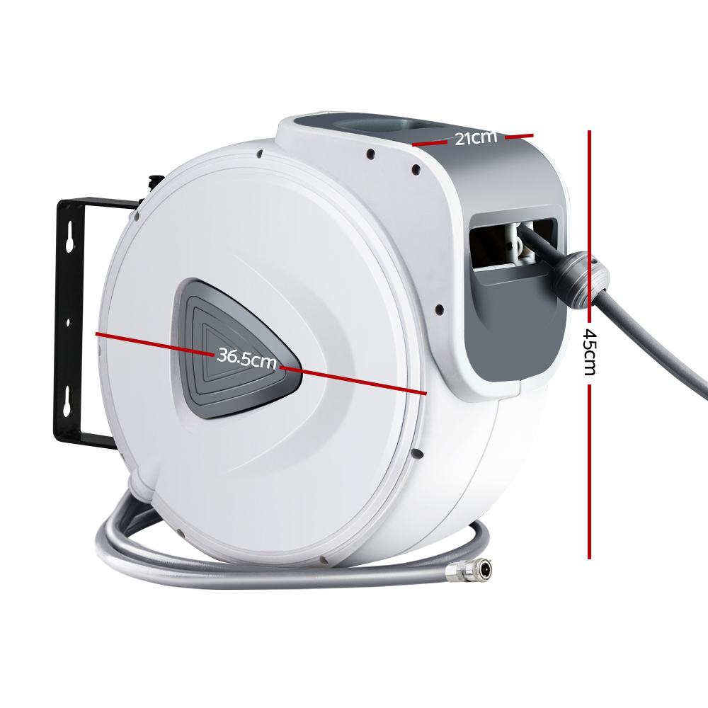 Giantz Retractable Air Hose Reel, Wall Mount, 10m or 20m view 2