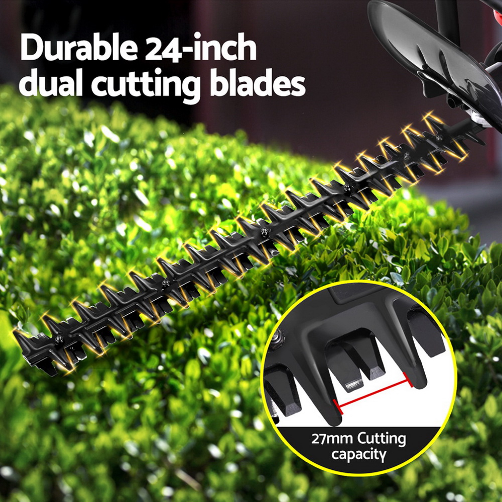 Giantz 25.4CC Petrol Hedge Trimmer 24 Inch Dual Blade view 5