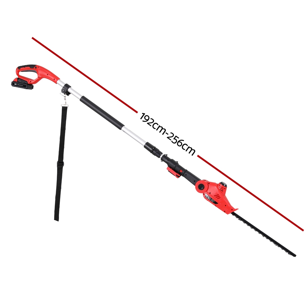 Giantz 20V Cordless Pole Hedge Trimmer with Angle Head view 2