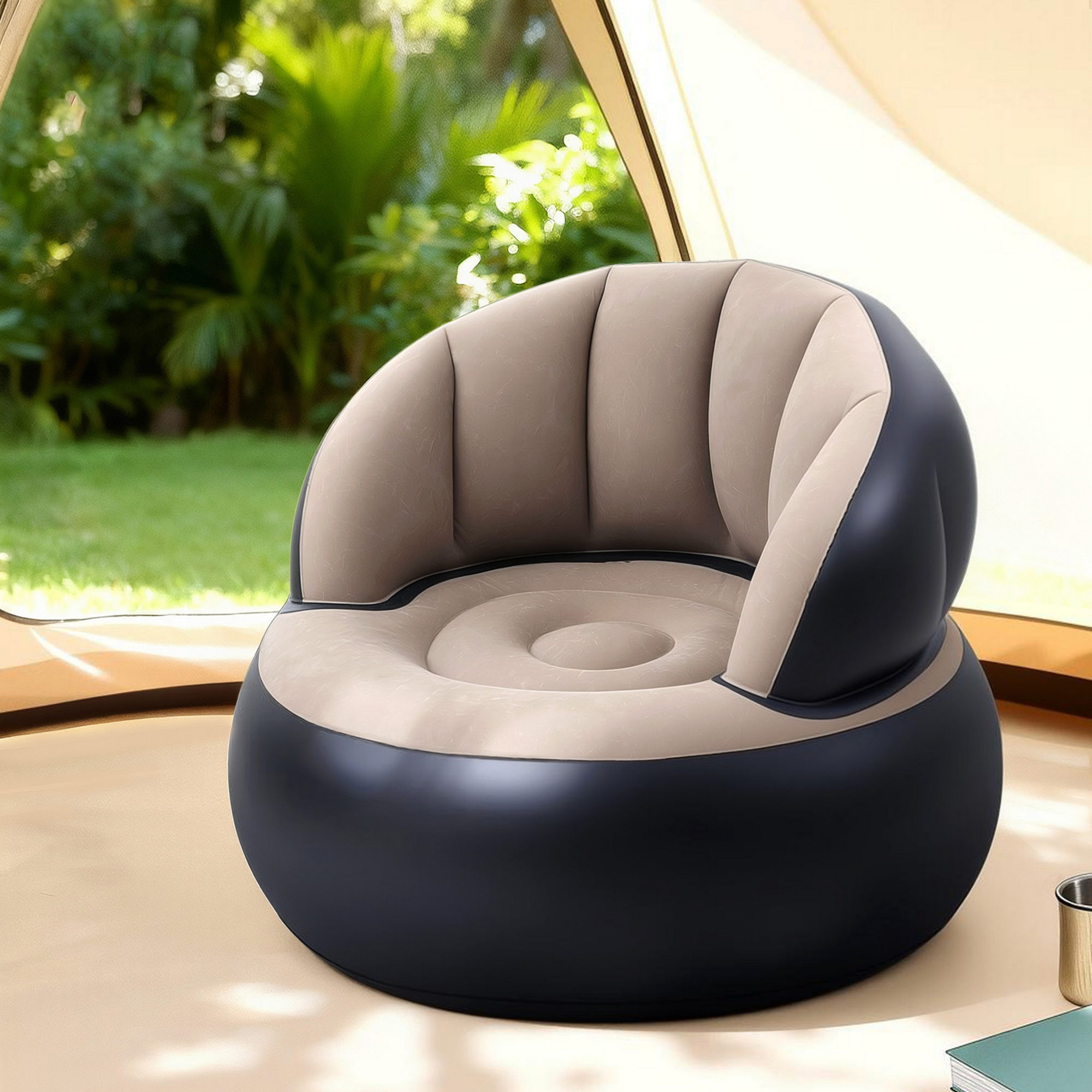 Gardeon Foldable Inflatable Chair Sofa with Pump