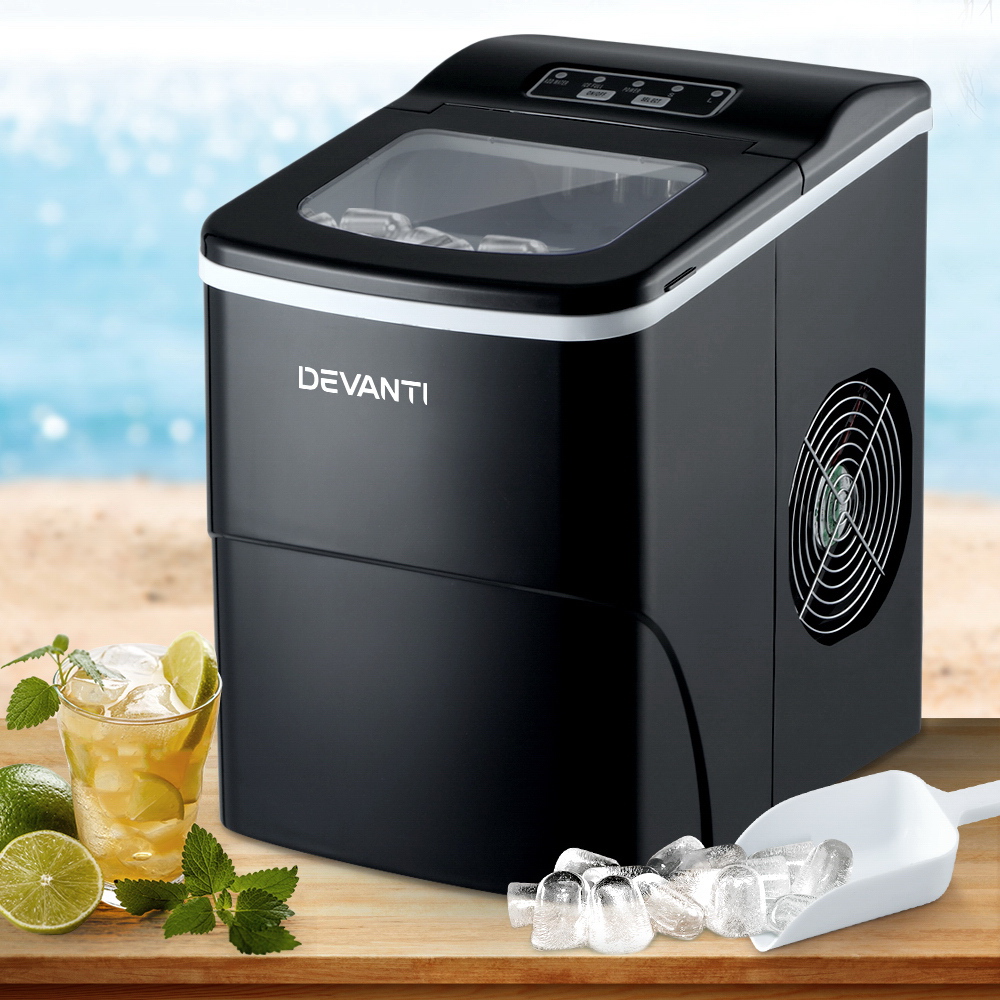 Devanti Portable Ice Cube Maker Machine 2L