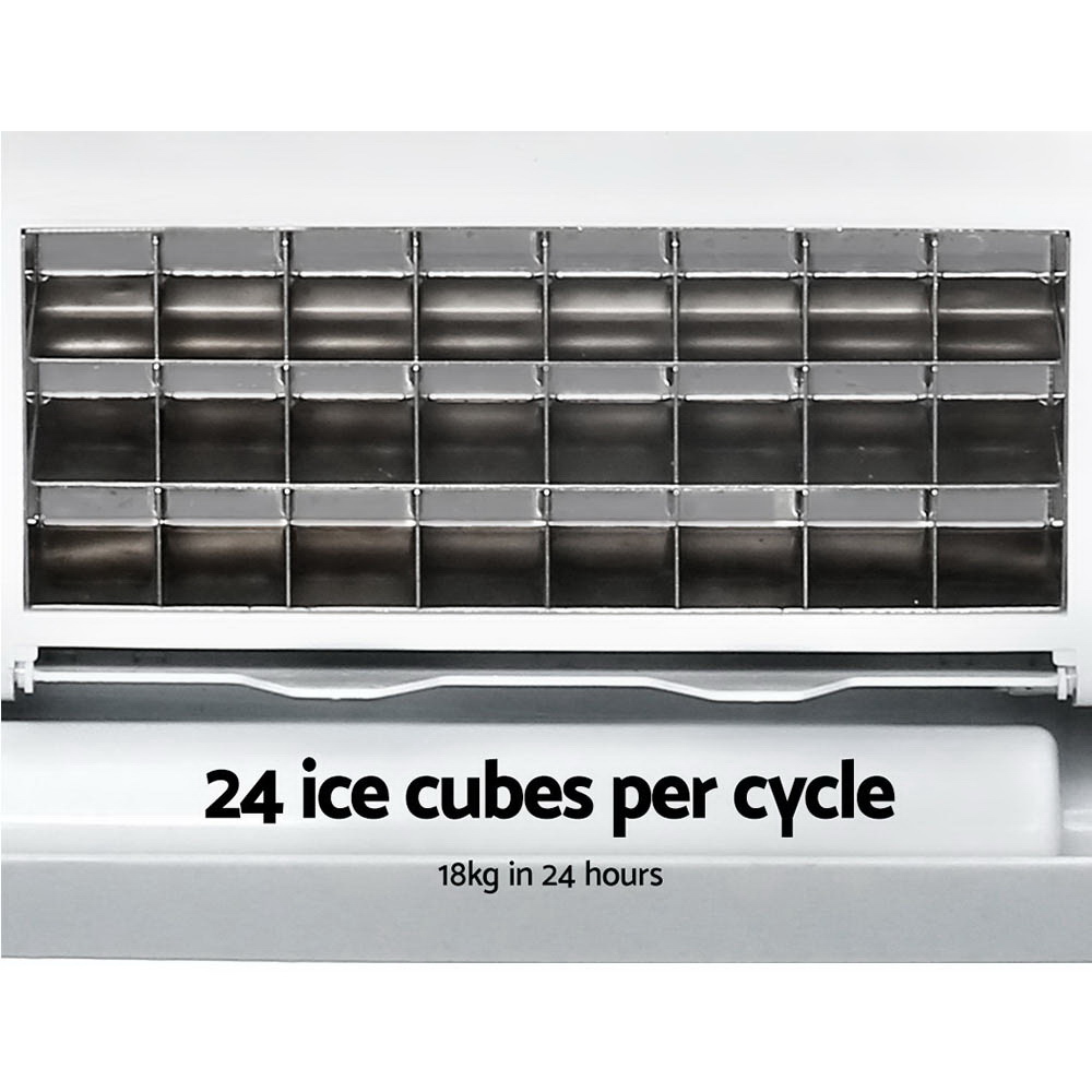 Devanti 18kg Ice Maker Machine Stainless Steel view 3