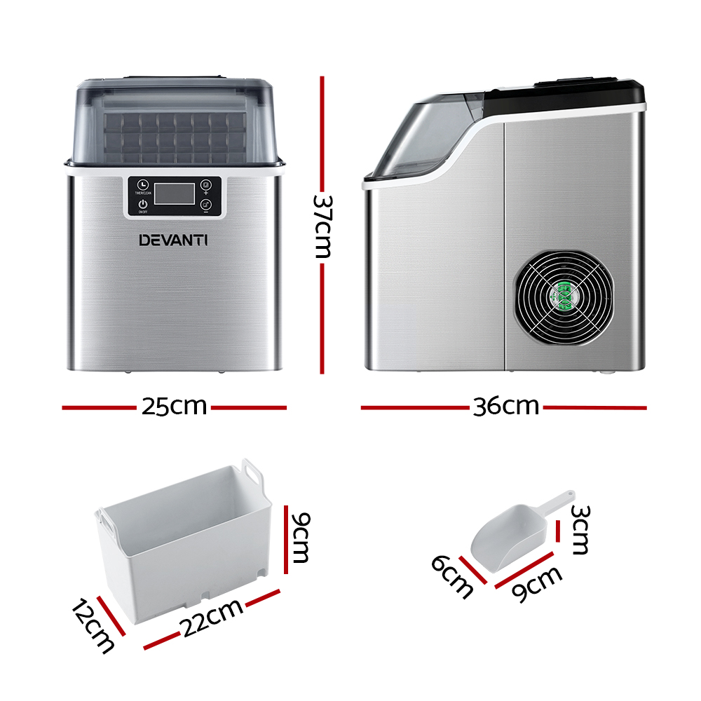Devanti Commercial Ice Maker Machine 3.2L view 2