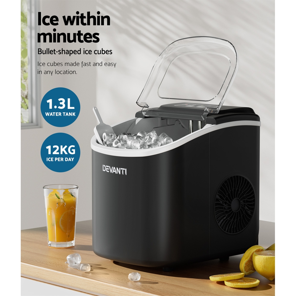 Devanti Ice Maker Machine Ice Cube Tray 2 Sizes view 4