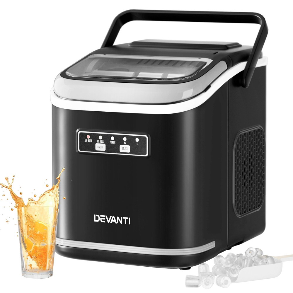 Devanti Portable Ice Maker Machine 1.3L Self Cleaning