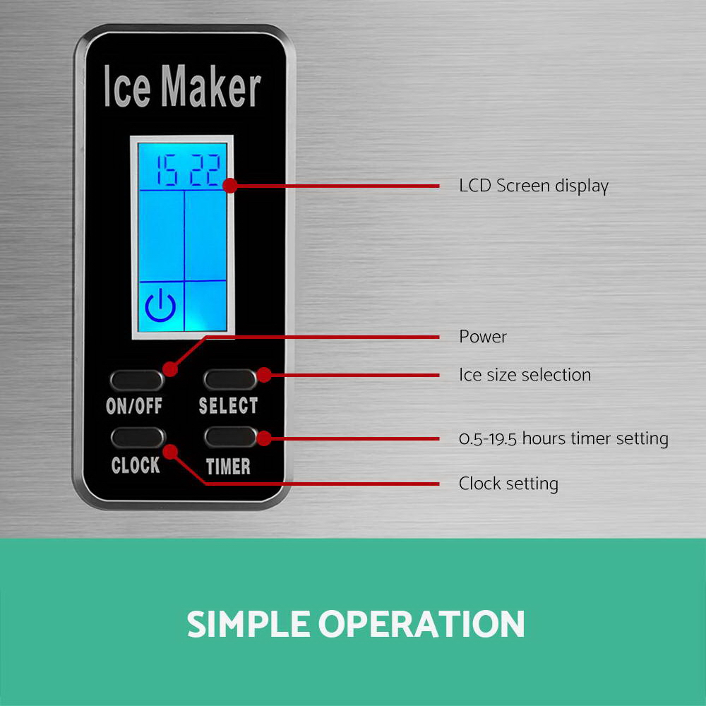 Devanti 15kg Ice Maker Machine view 4
