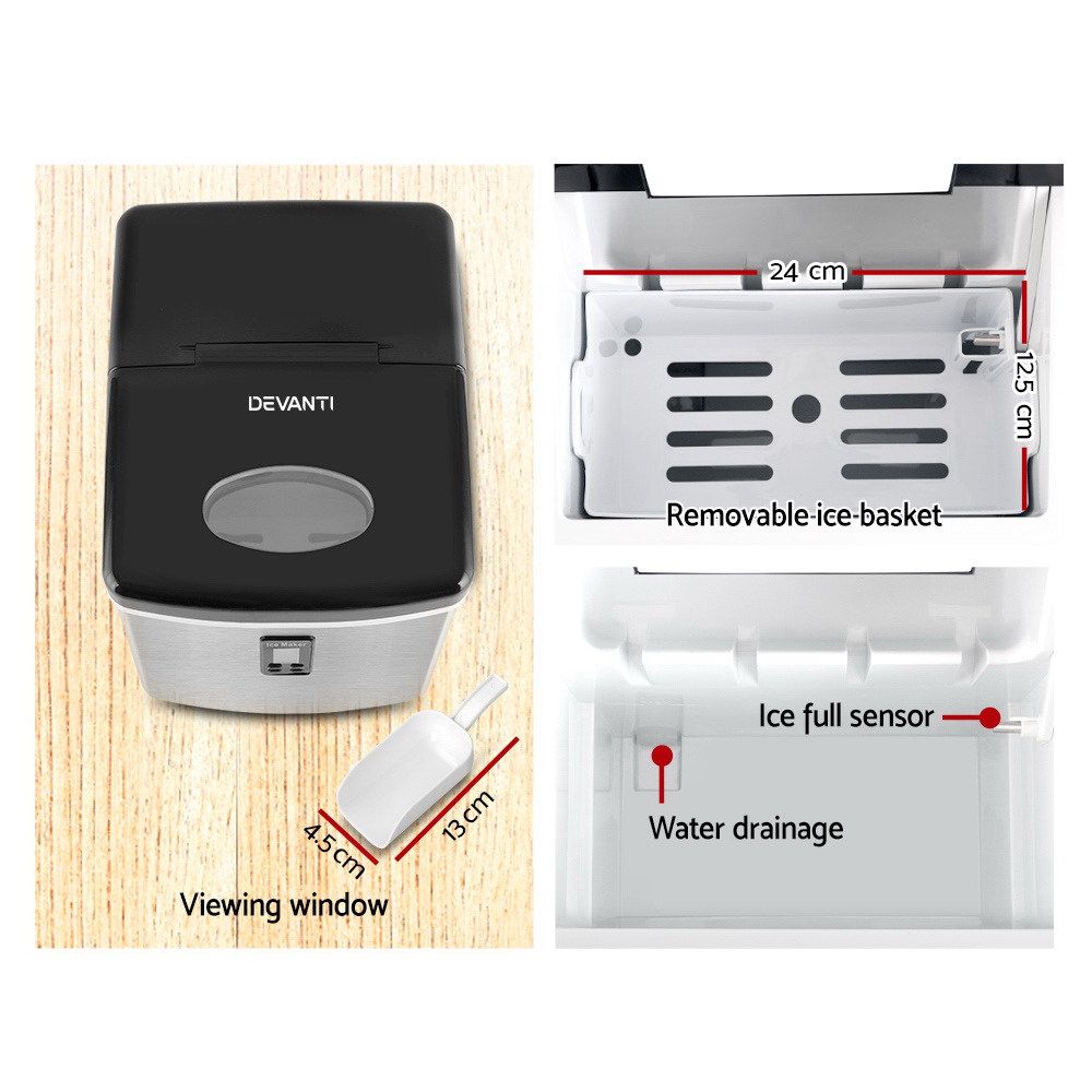 Devanti 15kg Ice Maker Machine view 5