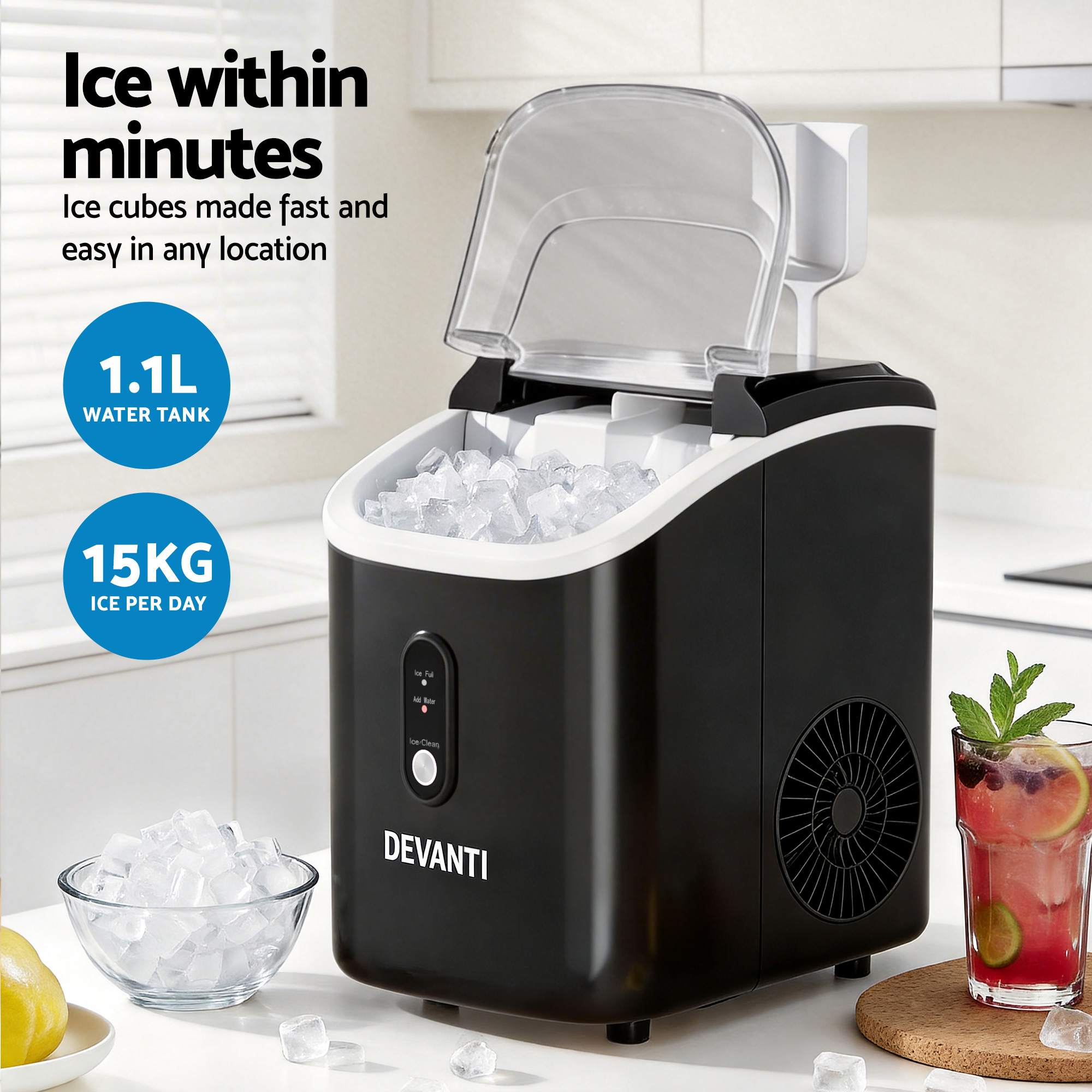 Devanti 15kg Nugget Ice Maker Machine view 5