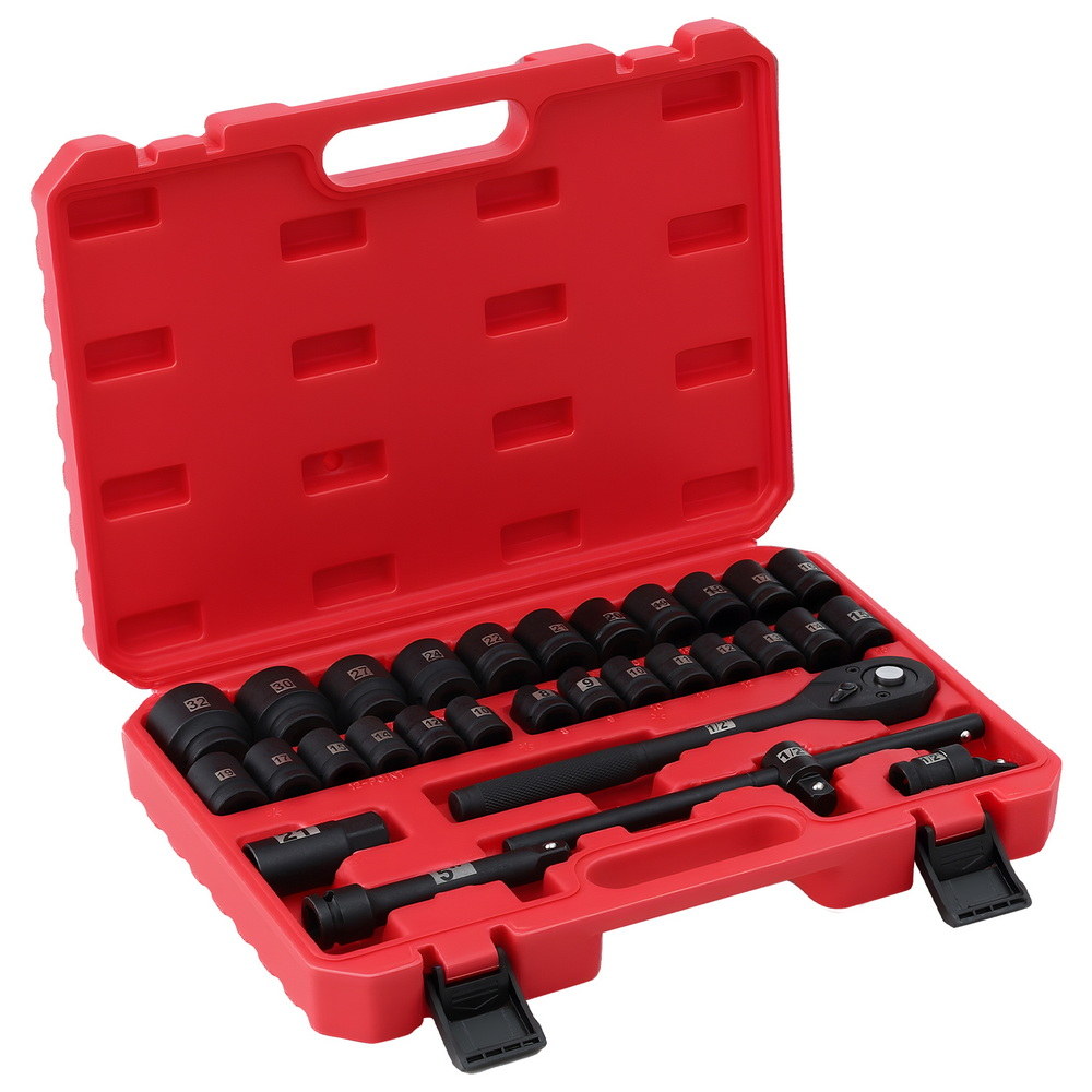 Giantz 30pc 1/2 Inch Drive Socket Set Cr-V 8 to 32mm view 3
